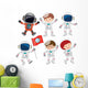 Set Astronaut Wall Decal Sticker Set