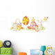 Easter bunny and chiken kawaii set Wall Decal