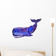 Watercolor Galaxy Whale Wall Decal