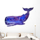 Watercolor Galaxy Whale Wall Decal