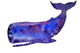 Watercolor Galaxy Whale Wall Decal