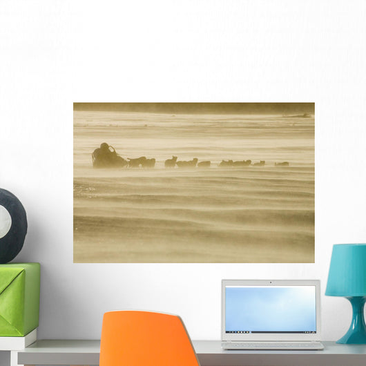Martin Buser Runs Wall Mural