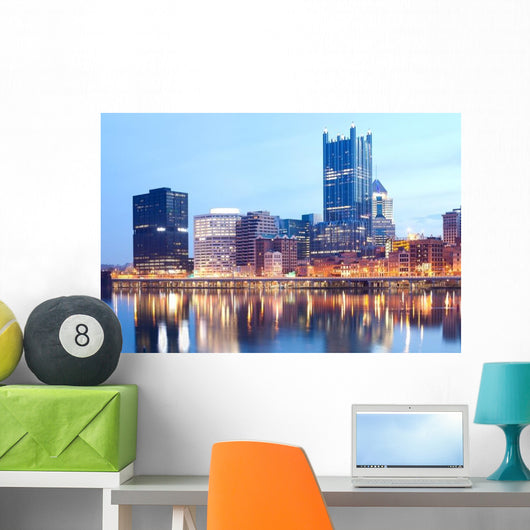 Monongahela River and Downtown Wall Decal