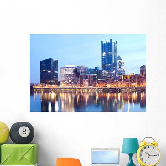 Monongahela River and Downtown Wall Decal