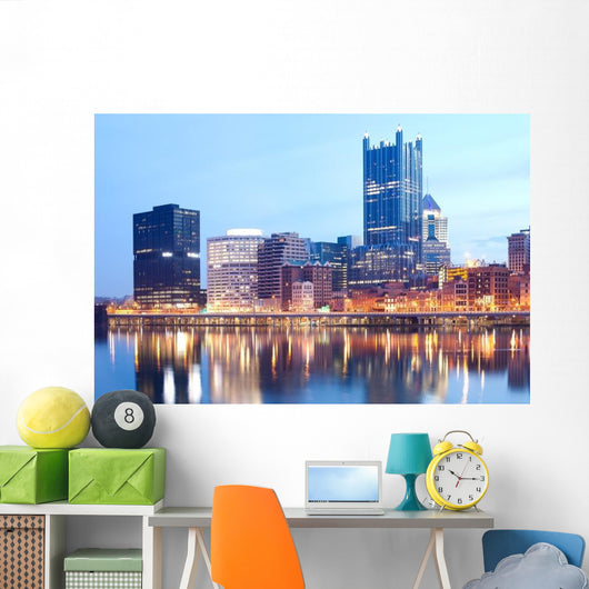 Monongahela River and Downtown Wall Decal