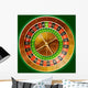 Illustration of detailed casino roulette wheel Wall Mural