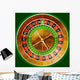 Illustration of detailed casino roulette wheel Wall Mural