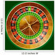 Illustration of detailed casino roulette wheel Wall Mural