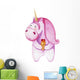 Chubby Pink Icecreme Unicorn Wall Decal