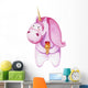 Chubby Pink Icecreme Unicorn Wall Decal