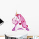 Chubby Pink Love Unicorn Wall Decal