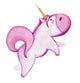 Chubby Pink Flying Unicorn Wall Decal