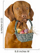 Dog Holding Easter Basket