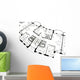 Architectural Plan Wall Mural