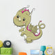 Sweet Cute Cartoon Dragon Wall Decal