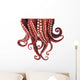 Dangling Tentacles Octopus Wall Decal