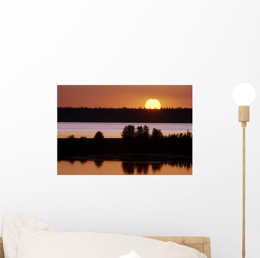 Sunset Over Cook Inlet Southcentral Alaska Summer Wall Mural