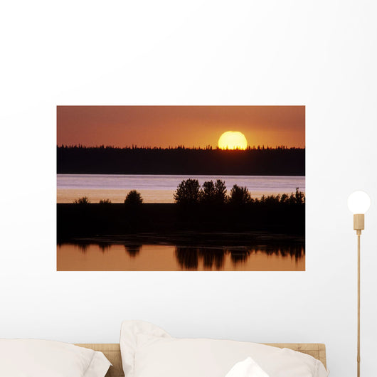 Sunset Over Cook Inlet Southcentral Alaska Summer Wall Mural