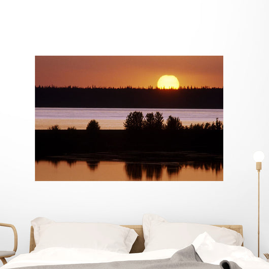 Sunset Over Cook Inlet Southcentral Alaska Summer Wall Mural
