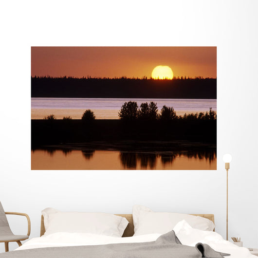 Sunset Over Cook Inlet Southcentral Alaska Summer Wall Mural