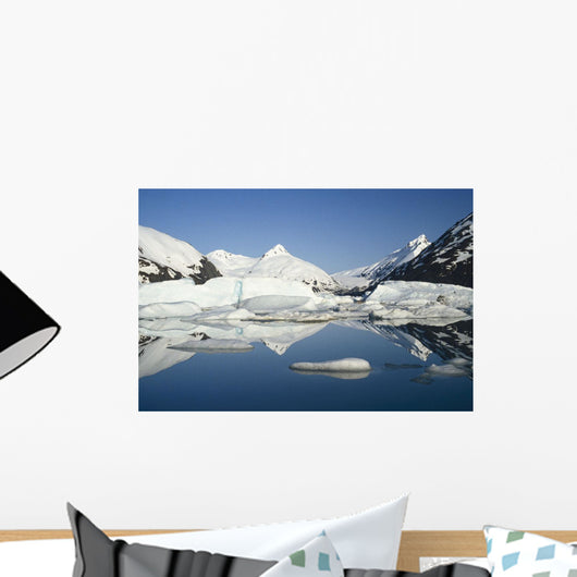 Icebergs In Lake Portage Glacier Southcentral Alaska Wall Mural