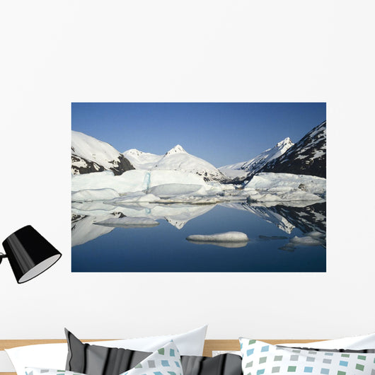 Icebergs In Lake Portage Glacier Southcentral Alaska Wall Mural