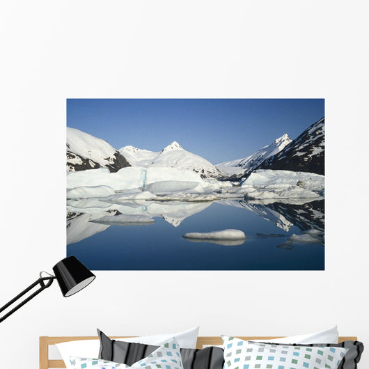 Icebergs In Lake Portage Glacier Southcentral Alaska Wall Mural