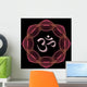 fractal lotus aum Wall Mural