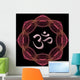 fractal lotus aum Wall Mural