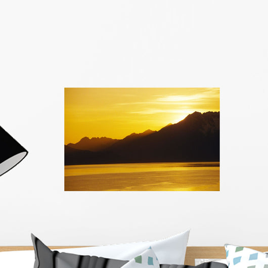 Sunset Prince William Sound Sc Alaska Summer Wall Mural
