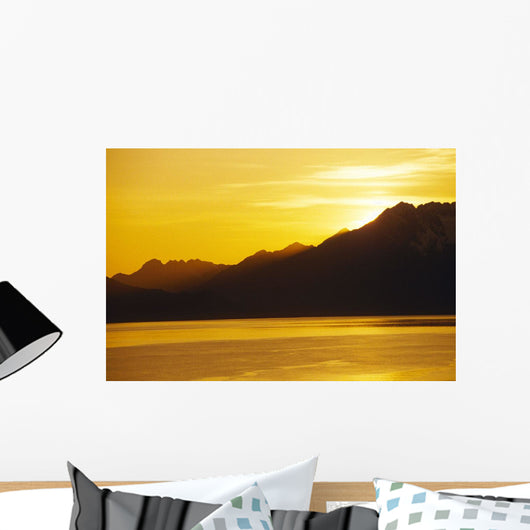 Sunset Prince William Sound Sc Alaska Summer Wall Mural
