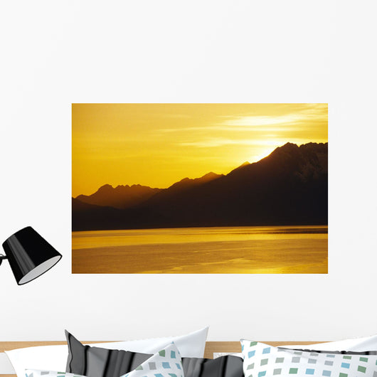 Sunset Prince William Sound Sc Alaska Summer Wall Mural