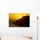 Silhouette Of Person On Rock Turnagain Arm Sc Ak Wall Mural