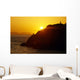 Silhouette Of Person On Rock Turnagain Arm Sc Ak Wall Mural