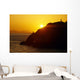 Silhouette Of Person On Rock Turnagain Arm Sc Ak Wall Mural