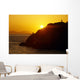 Silhouette Of Person On Rock Turnagain Arm Sc Ak Wall Mural