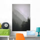 Trees In Fog Seward Southcentral Ak Winter Scenic Wall Mural