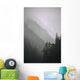 Trees In Fog Seward Southcentral Ak Winter Scenic Wall Mural