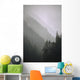 Trees In Fog Seward Southcentral Ak Winter Scenic Wall Mural