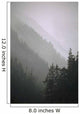 Trees In Fog Seward Southcentral Ak Winter Scenic Wall Mural