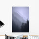 Trees In Fog Seward Southcentral Ak Winter Scenic Wall Mural