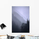 Trees In Fog Seward Southcentral Ak Winter Scenic Wall Mural
