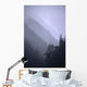 Trees In Fog Seward Southcentral Ak Winter Scenic Wall Mural