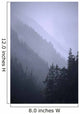 Trees In Fog Seward Southcentral Ak Winter Scenic Wall Mural