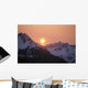 Sunrise Over Snowcapped Chugach Mtns Sc Ak Summer Copper River Delta Wall Mural
