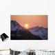 Sunrise Over Snowcapped Chugach Mtns Sc Ak Summer Copper River Delta Wall Mural