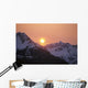 Sunrise Over Snowcapped Chugach Mtns Sc Ak Summer Copper River Delta Wall Mural