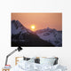 Sunrise Over Snowcapped Chugach Mtns Sc Ak Summer Copper River Delta Wall Mural