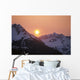 Sunrise Over Snowcapped Chugach Mtns Sc Ak Summer Copper River Delta Wall Mural
