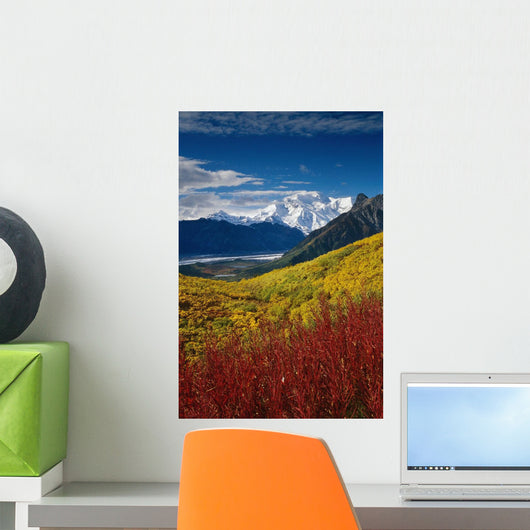 Fall Foliage Overlooking Kennicott Wall Decal